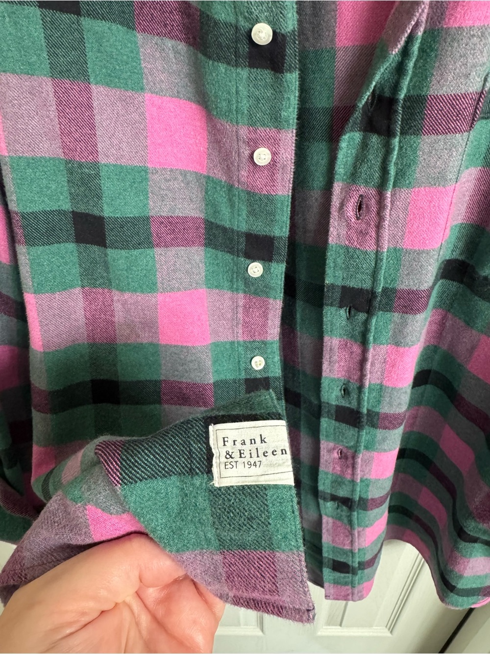 Frank + Eileen Italian Cotton Flannel Mackenzie - OS - Picture 4 of 6